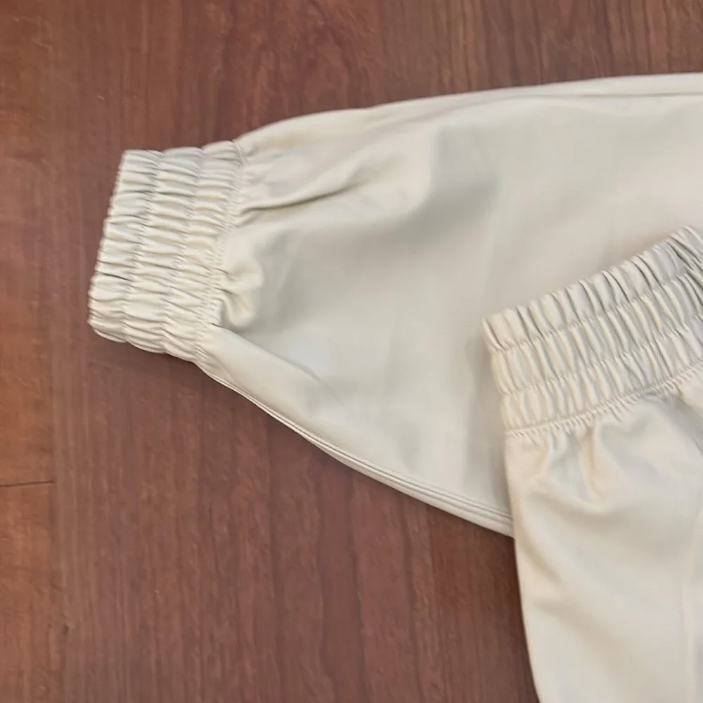 Began Leather Beige Jogger Pants - Picture 3 of 4